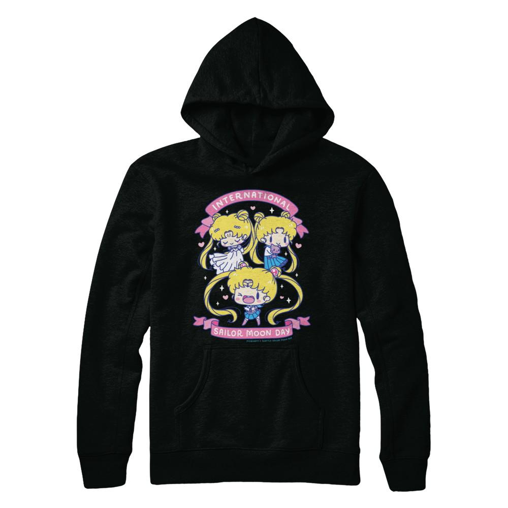 sailor moon hoodie black