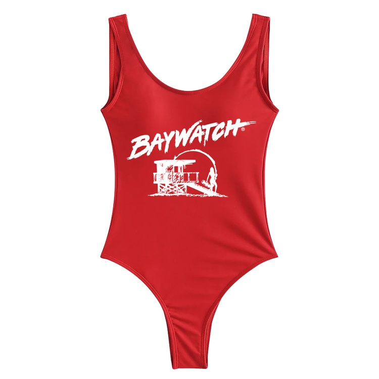 Official Baywatch Apparel One Piece Swim Suit Female One Piece Swim