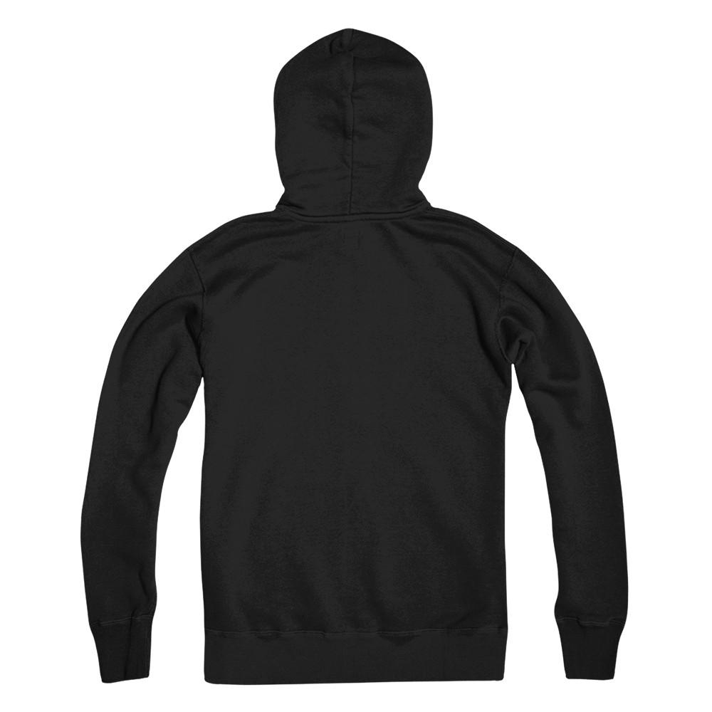 gildan black hoodie back