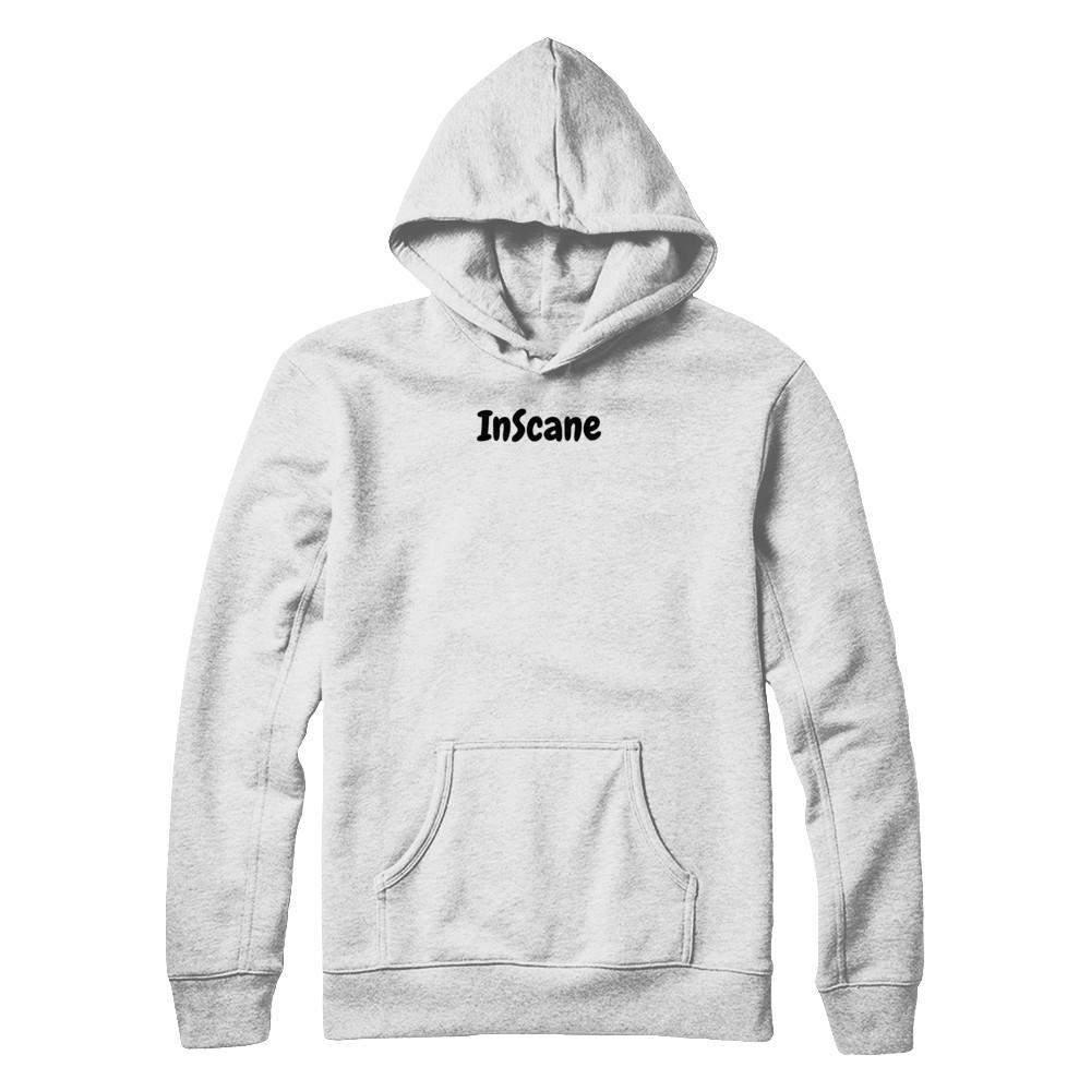 white branded hoodie