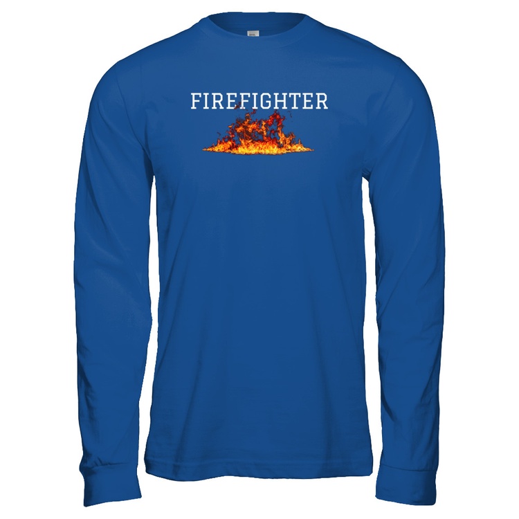 Firefighter Find Em Hot Leave Em Wet Gildan Long Sleeve Tee