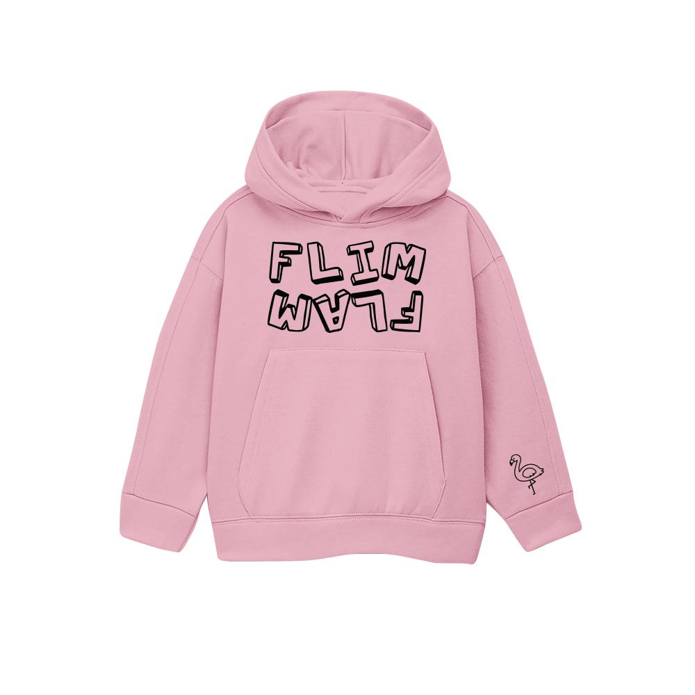 Flim Flam Pink Unisex Sweatshirts Flim Flam CrewNeck Sweatshirt Flamingo Youtuber Sweatshirt