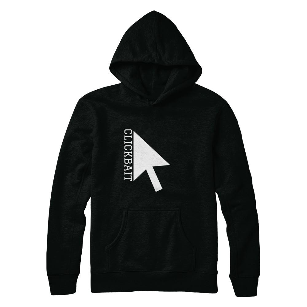 black clickbait hoodie