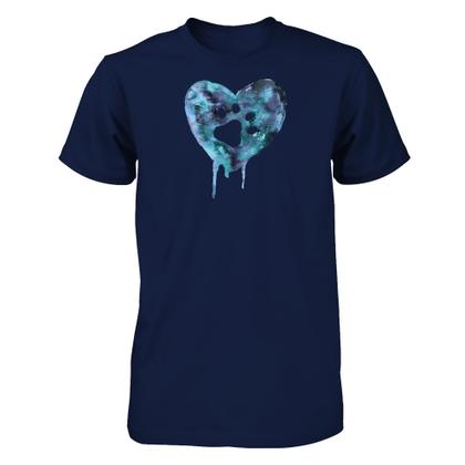 Watercolor Heart - Blue
