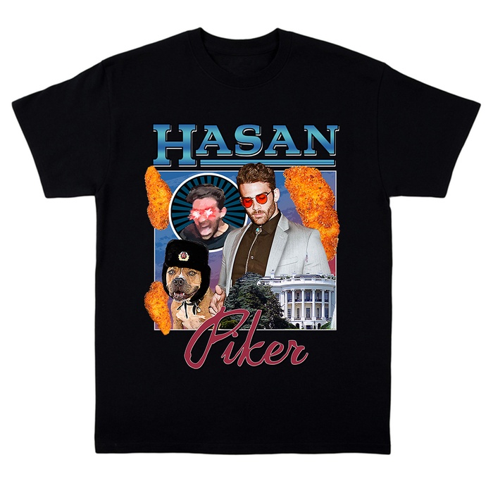 HASAN PIKER OFFICIAL TEE - Bayside Union-Made T-shirt, 6.1oz.