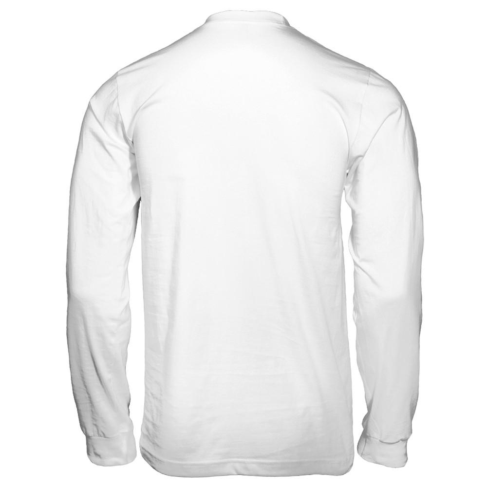 plain white long sleeve shirt back