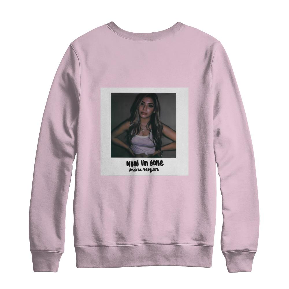 pink crewneck sweater