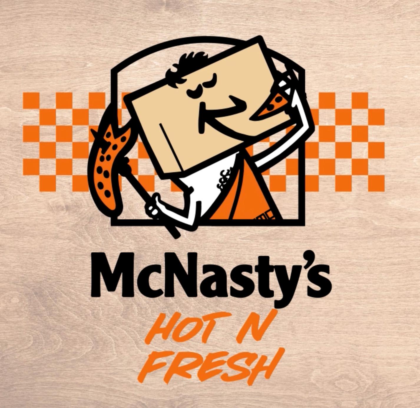 Mcnasty's hot N fresh Pizza logo shirt, hoodie, sweater, long